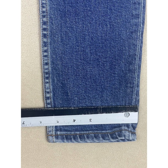 RE/DONE 'Mid 70s' Blue Denim 90s High Rise Ankle Crop Jeans Womens 25 - Picture 6 of 13